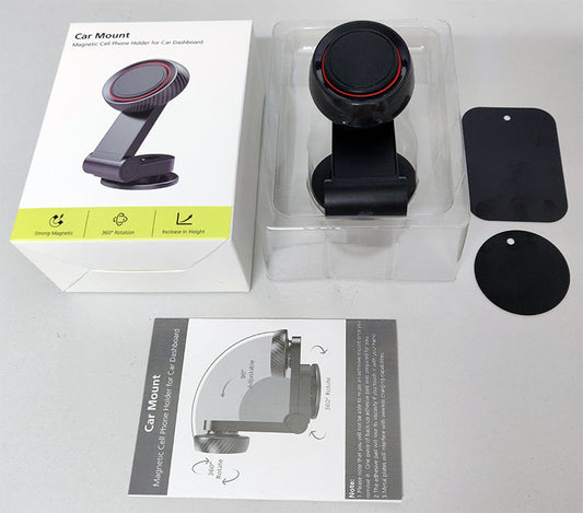 Magnetic Car Phone Holder 360° – Dashboard & Windshield Mount
